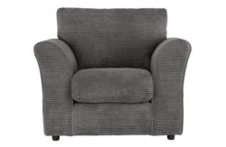 HOME Barney Fabric Chair - Charcoal